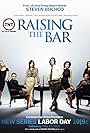 Mark-Paul Gosselaar, Gloria Reuben, Natalia Cigliuti, Jane Kaczmarek, J. August Richards, Melissa Sagemiller, and Jonathan Scarfe in Raising the Bar (2008)