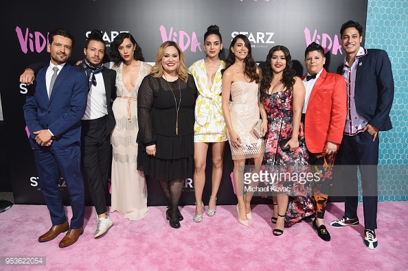 Maria-Elena Laas, Chelsea Rendon, Ramses Jimenez, Ser Anzoategui, Mishel Prada, Carlos Miranda, and Melissa Barrera