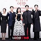 Lee Joo-bin, Kim Ji-won, Kim Soo-hyun, Jang Young-woo, Kwak Dong-yeon, Kim Hee-won, and Park Sung-hoon at an event for Queen of Tears (2024)