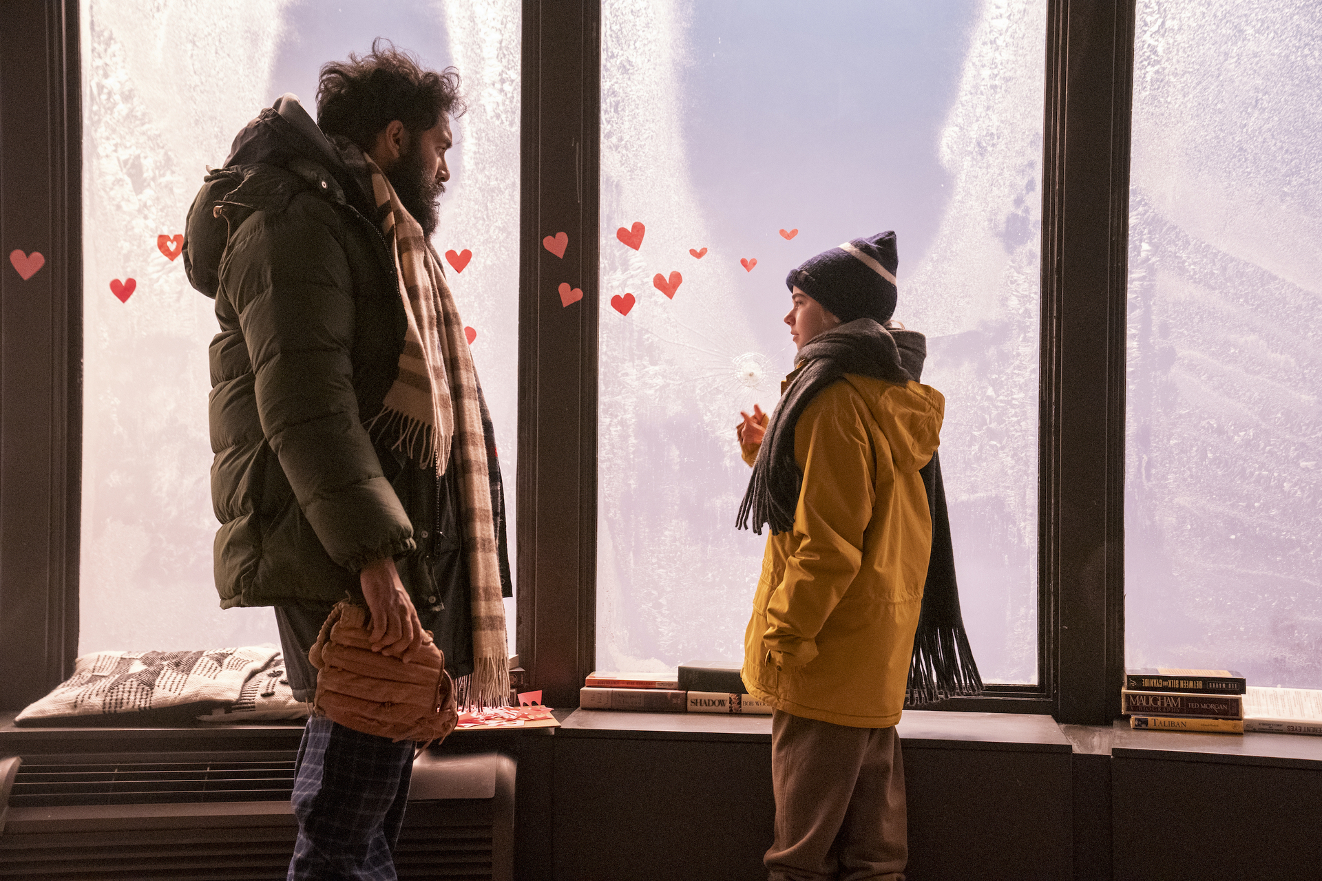 Matilda Lawler and Himesh Patel in Station Eleven (2021)