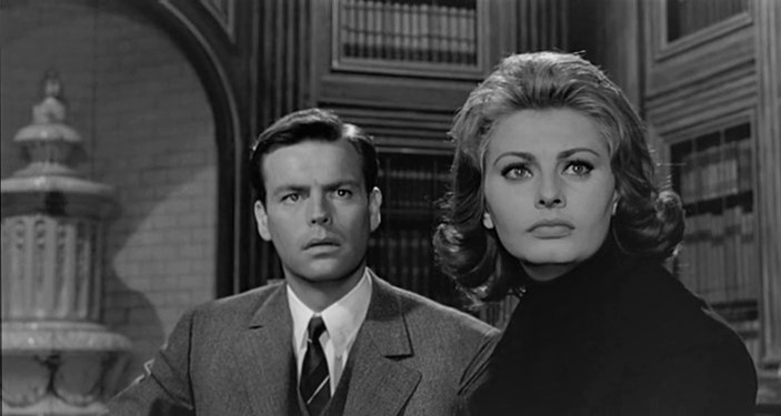 Sophia Loren and Robert Wagner in The Condemned of Altona (1962)