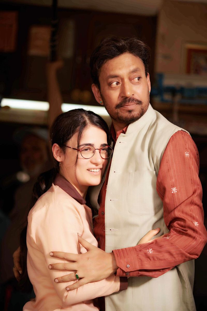 Irrfan Khan and Radhika Madan in Angrezi Medium (2020)