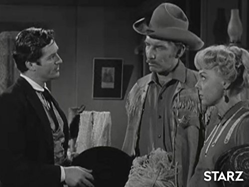 Hugh O'Brian, Barbara Perry, and Morgan Woodward in The Life and Legend of Wyatt Earp (1955)