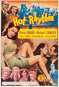 Harry Langdon, Jerry Cooper, Joan Curtis, Dona Drake, Robert Lowery, Irene Ryan, and Tim Ryan in Hot Rhythm (1944)