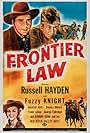 Russell Hayden, Jennifer Holt, and Fuzzy Knight in Frontier Law (1943)