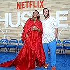 Adam Sandler and Queen Latifah at an event for Hustle (2022)