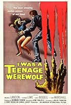 Michael Landon and Yvonne Lime in I Was a Teenage Werewolf (1957)