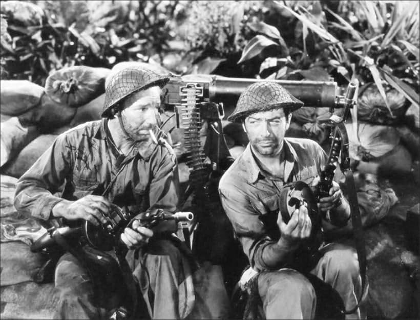 Robert Taylor and Lloyd Nolan in Bataan (1943)