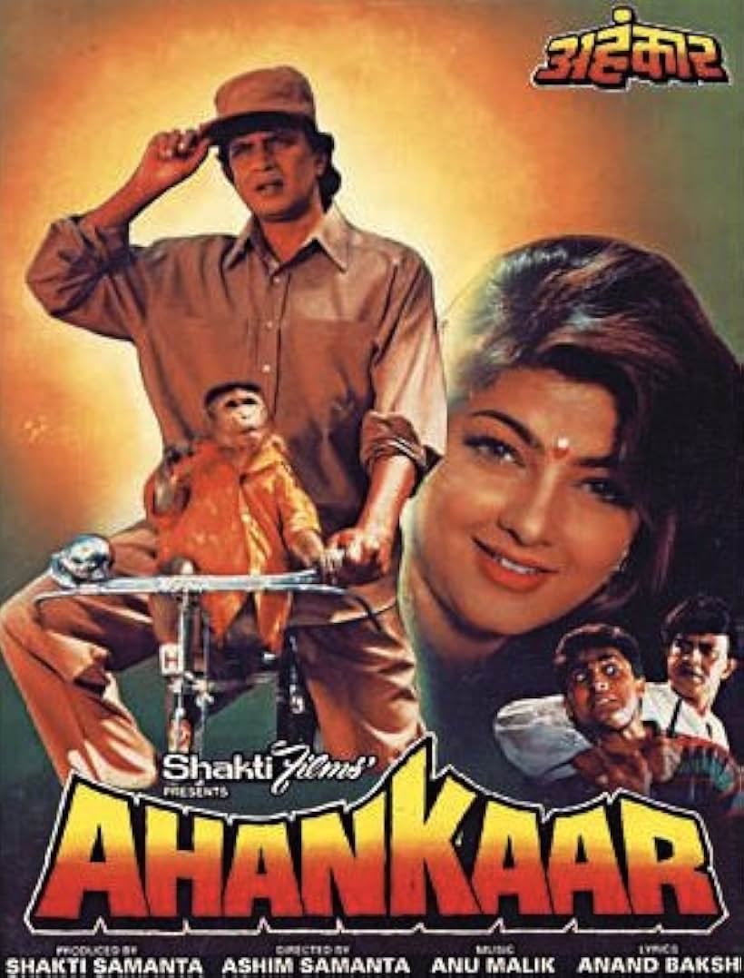 Mohnish Behl, Mithun Chakraborty, and Mamta Kulkarni in Ahankaar (1995)