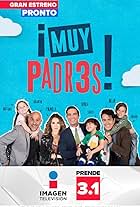 Víctor González, Dulce María, Héctor Suárez Gomiz, and Mario Morán in Papis muy padres (2017)