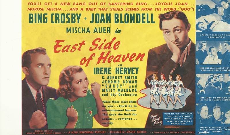 Joan Blondell, Bing Crosby, and Mischa Auer in East Side of Heaven (1939)