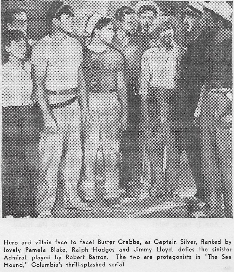 Robert Barron, Pamela Blake, Buster Crabbe, Ralph Hodges, Jimmy Lloyd, Hugh Prosser, Rusty Wescoatt, and Britt Wood in The Sea Hound (1947)