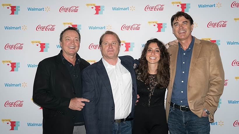 Bobby Farrelly, Martin Spock, Jenna Laurenzo, and Rob Moran attend "Lez Bomb" premiere at Geena Davis' Bentonville Film Festival