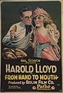 Mildred Davis and Harold Lloyd in From Hand to Mouth (1919)