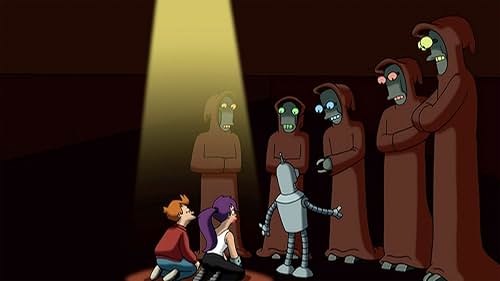 Katey Sagal, Maurice LaMarche, John DiMaggio, David Herman, and Billy West in Futurama (1999)