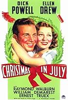 Ellen Drew, Dick Powell, and June Preston in Christmas in July (1940)