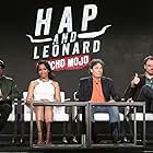 Jim Mickle, Michael Kenneth Williams, John Wirth, K. Williams, and Tiffany Mack at an event for Hap and Leonard (2016)