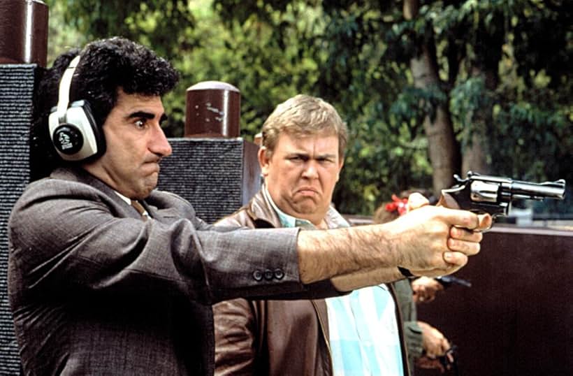 John Candy and Eugene Levy in Armed and Dangerous (1986)