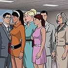 H. Jon Benjamin, Judy Greer, Chris Parnell, Aisha Tyler, Jessica Walter, Adam Reed, and Amber Nash in Archer (2009)