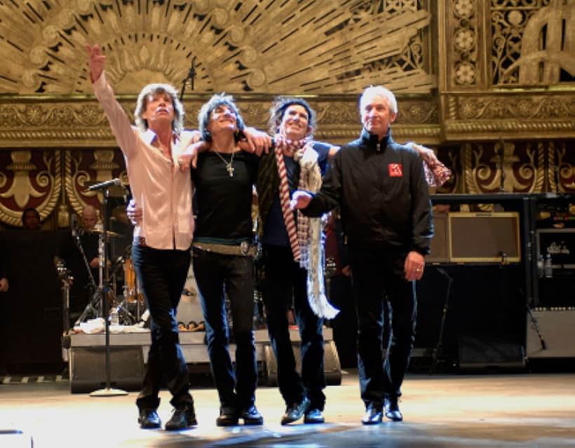 Mick Jagger, Keith Richards, Charlie Watts, Ronnie Wood, and The Rolling Stones in Shine a Light (2008)