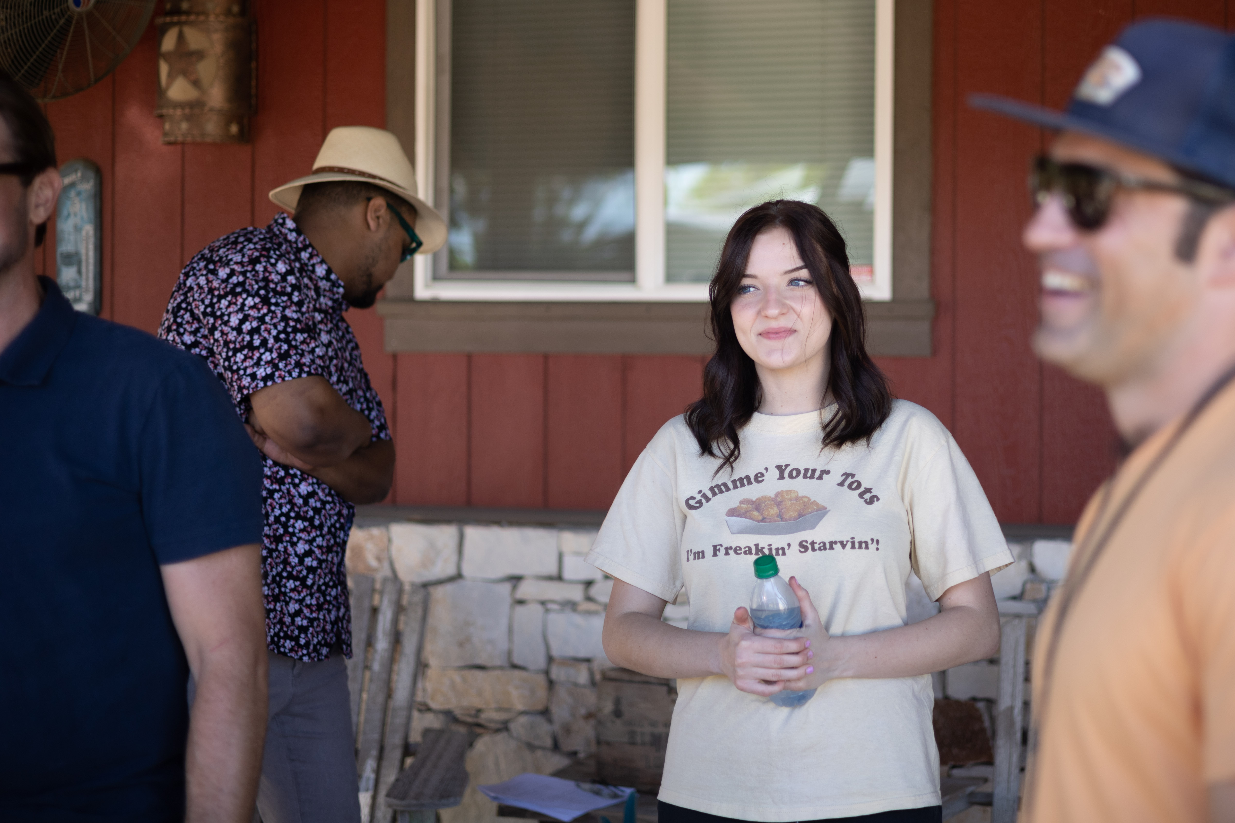 Shawn Ian Hardee, Preston Hardin, Julia Biszac, and Jared Donnelly in The Curse of the Baphomet (2021)