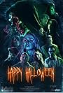 Jennifer Buttell, Cameron Mabie, Aline O'Neill, Jack Cathcart, Kodie Brown, Emma Reinagel, Mickey Stone, and Graham Weldin in Happy Halloween (2024)