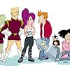 Katey Sagal, Maurice LaMarche, John DiMaggio, Lauren Tom, Frank Welker, and Billy West in Futurama (1999)