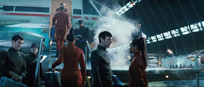 Zachary Quinto and Zoe Saldana in Star Trek (2009)