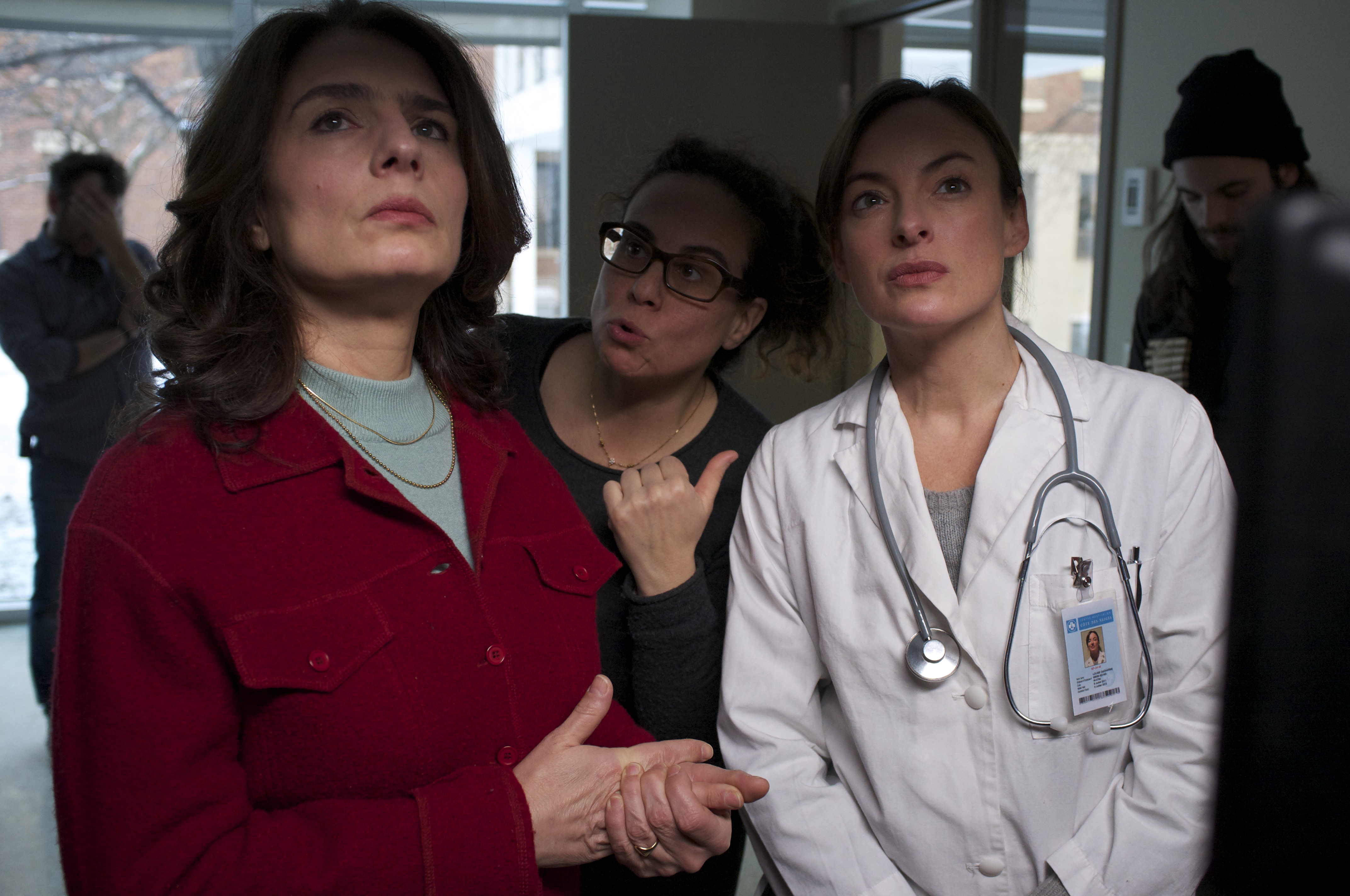 Pascale Bussières, Arsinée Khanjian, and Maryanne Zéhil in The Other Side of November (2016)