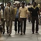 Denzel Washington, Chiwetel Ejiofor, and Common in American Gangster (2007)