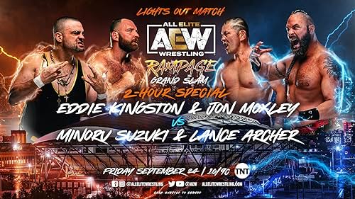 Lance Hoyt, Edward Moore, Minoru Suzuki, and Jonathan Good in AEW Rampage (2021)