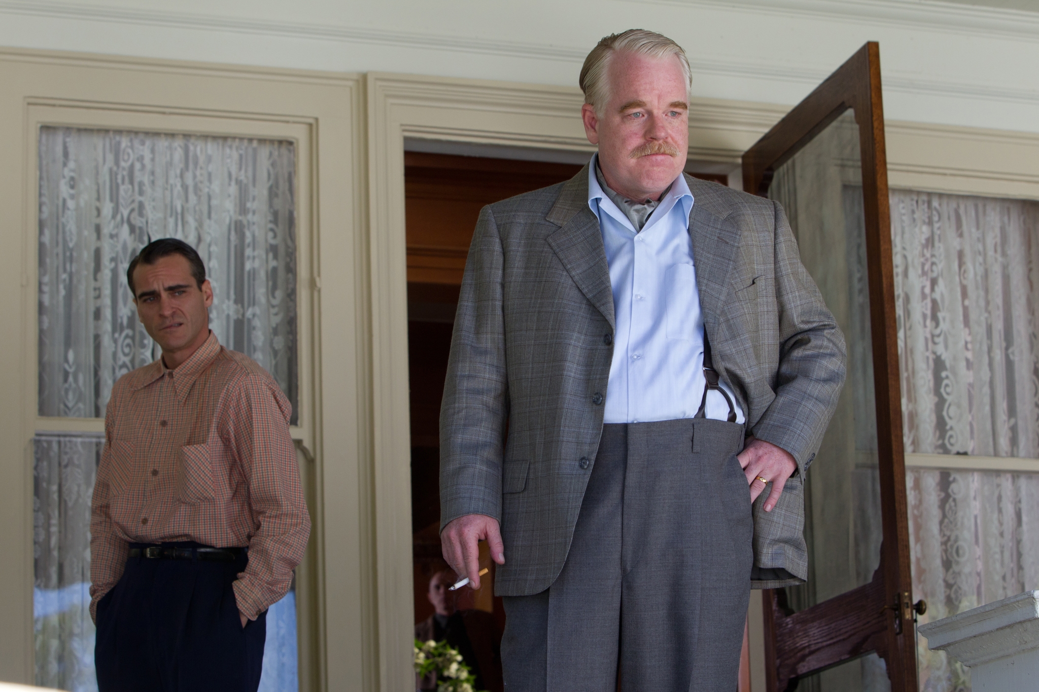 Philip Seymour Hoffman and Joaquin Phoenix in The Master (2012)