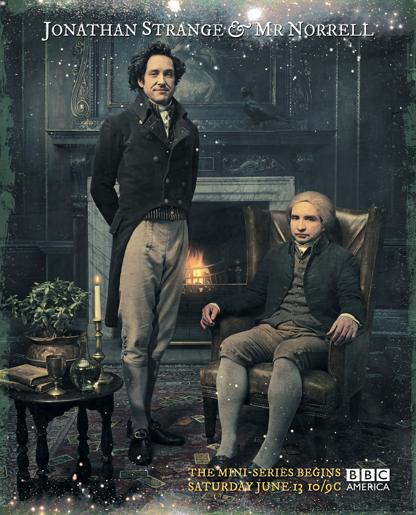 Eddie Marsan and Bertie Carvel in Jonathan Strange & Mr Norrell (2015)