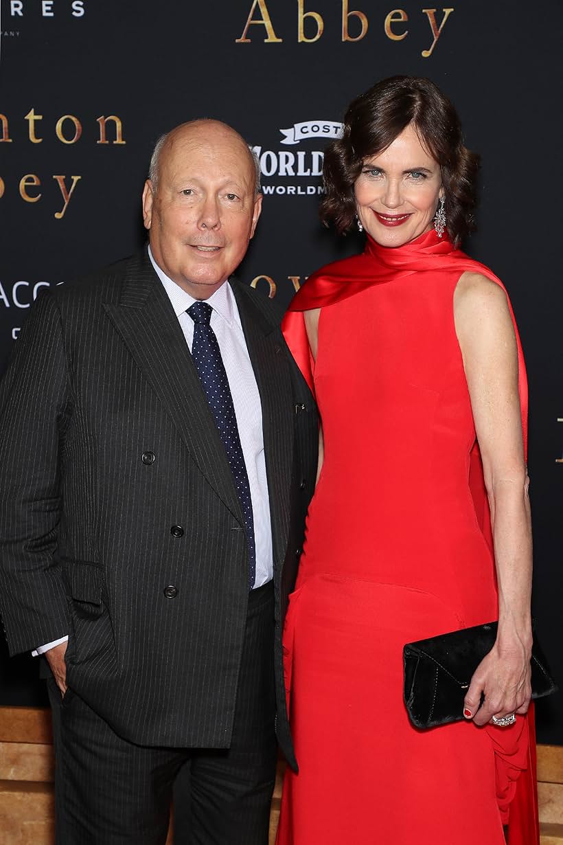 Elizabeth McGovern and Julian Fellowes at an event for Downton Abbey (2019)