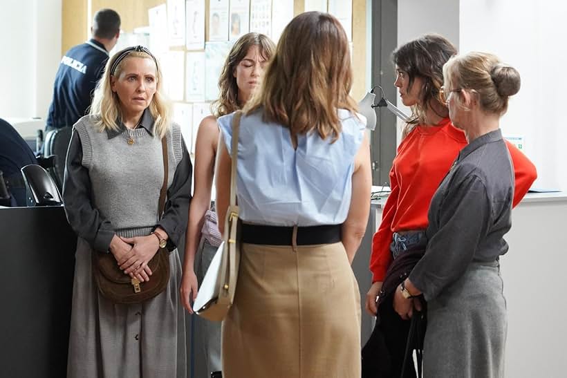 Sofia Alves, Custódia Gallego, Paula Lobo Antunes, Victoria Guerra, and Joana Ribeiro in A Promessa (2024)