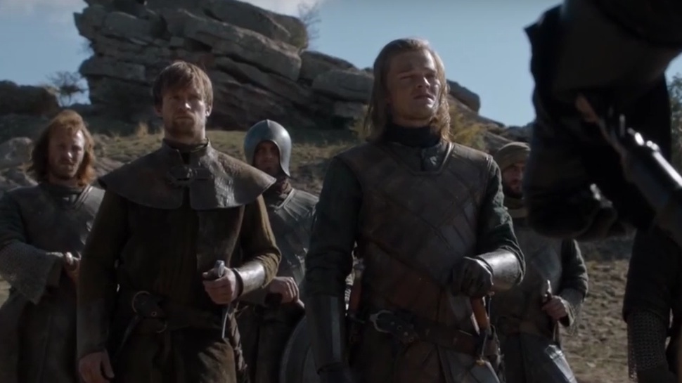 Leo Woodruff and Robert Aramayo in Game of Thrones (2011)