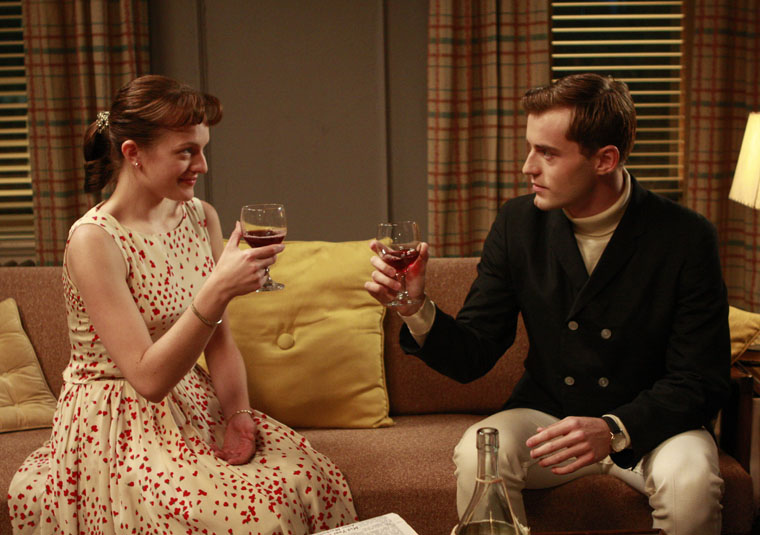 Elisabeth Moss and Edin Gali in Mad Men (2007)