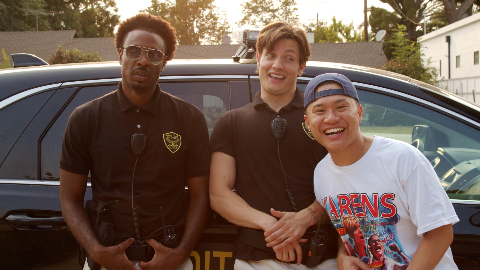 Juhahn Jones, Timothy DeLaGhetto, and Matt Rife in Burb Patrol (2021)