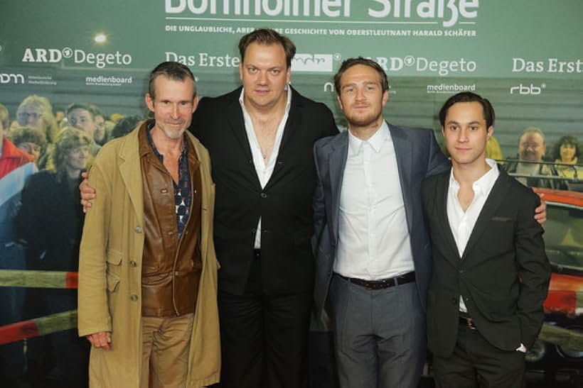 Ulrich Matthes, Ludwig Trepte, Frederick Lau, and Charly Hübner at an event for Bornholmer Straße (2014)