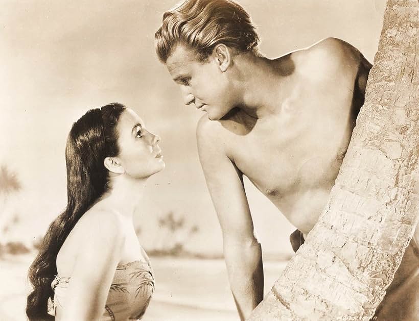 Jean Simmons and Donald Houston in The Blue Lagoon (1949)