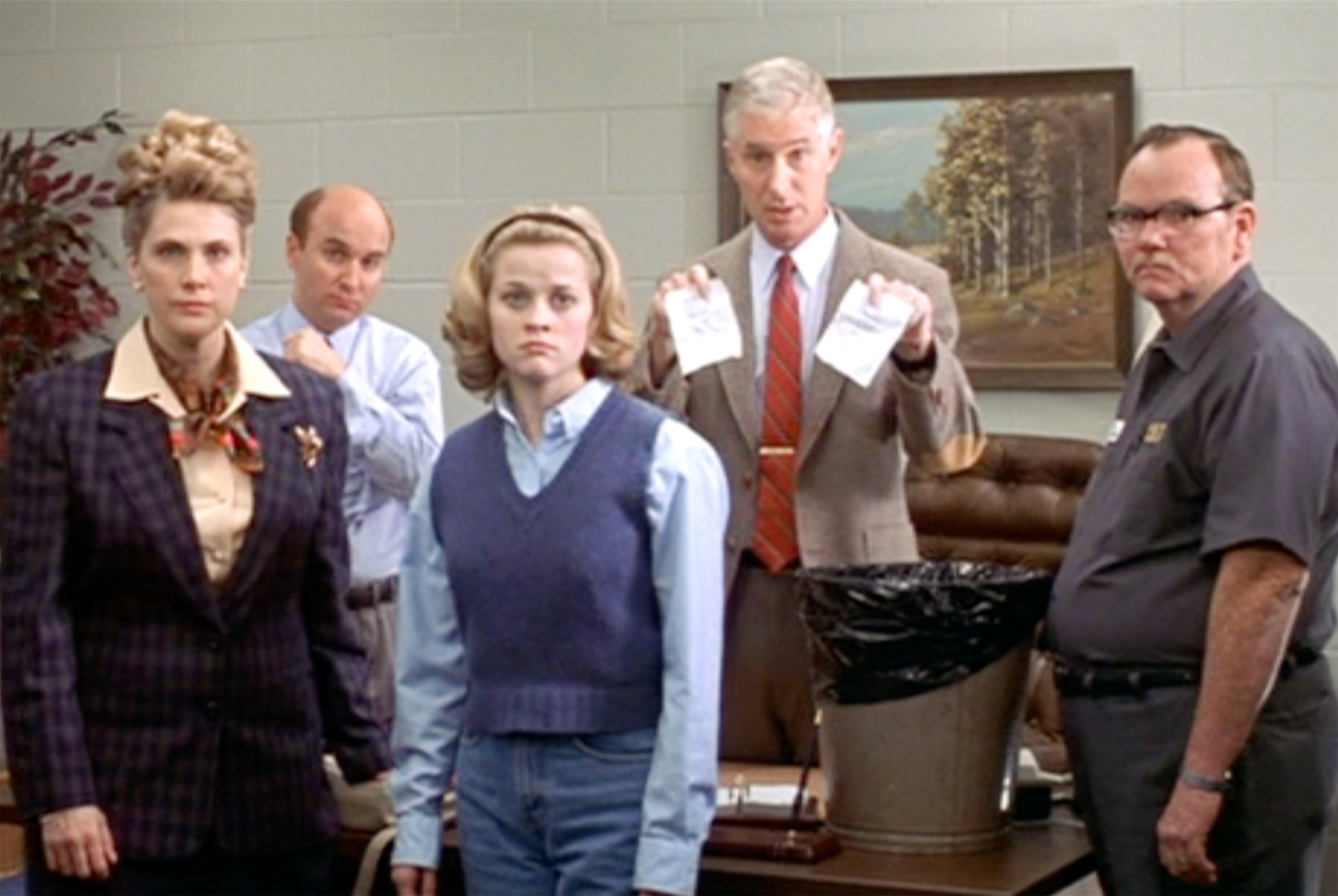 Reese Witherspoon, Colleen Camp, Matt Malloy, Loren Nelson, and Phil Reeves in Election (1999)