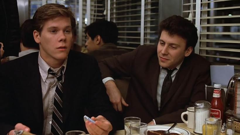 Kevin Bacon and Paul Reiser in Diner (1982)