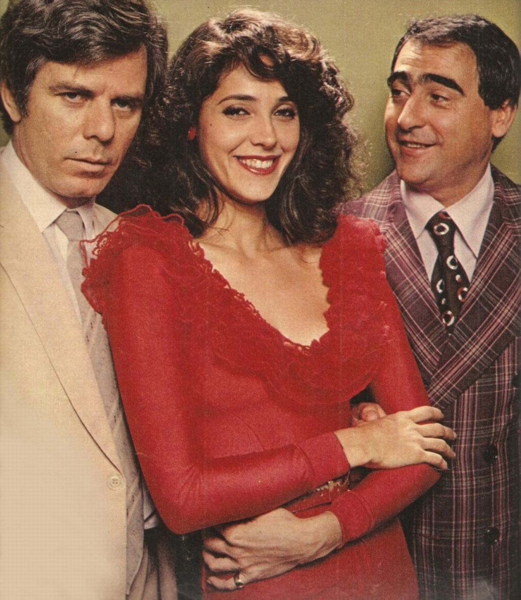 Reginaldo Faria, Luis Gustavo, and Christiane Torloni in Elas por Elas (1982)