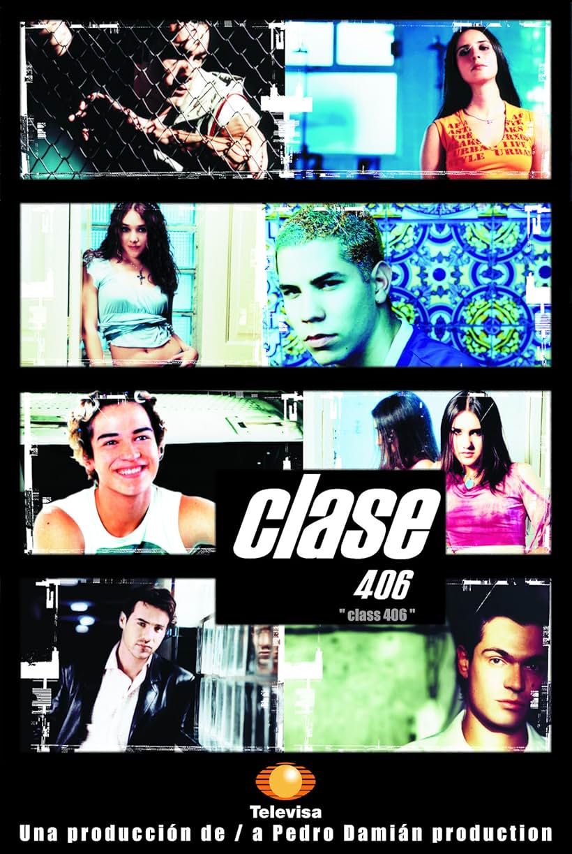 Dulce María, Jorge Poza, Sherlyn, Alfonso Herrera, Christian Chávez, Aarón Díaz, and Grettell Valdez in Clase 406 (2002)