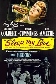 Don Ameche, Claudette Colbert, Hazel Brooks, and Robert Cummings in Sleep, My Love (1948)