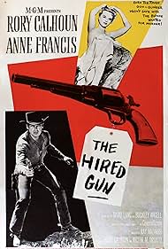 Rory Calhoun and Anne Francis in The Hired Gun (1957)