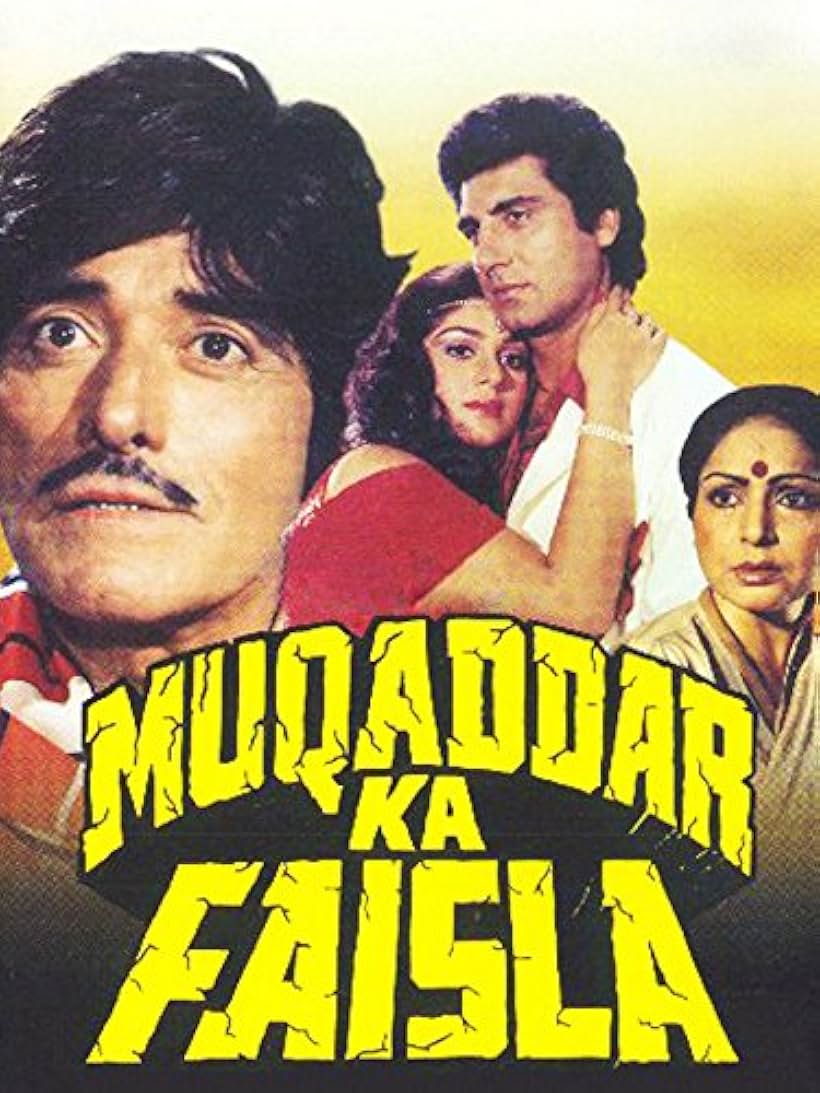 Raj Babbar, Rakhee Gulzar, Raaj Kumar, and Meenakshi Sheshadri in Muqaddar Ka Faisla (1987)