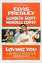 Elvis Presley, Wendell Corey, Dolores Hart, and Lizabeth Scott in Loving You (1957)