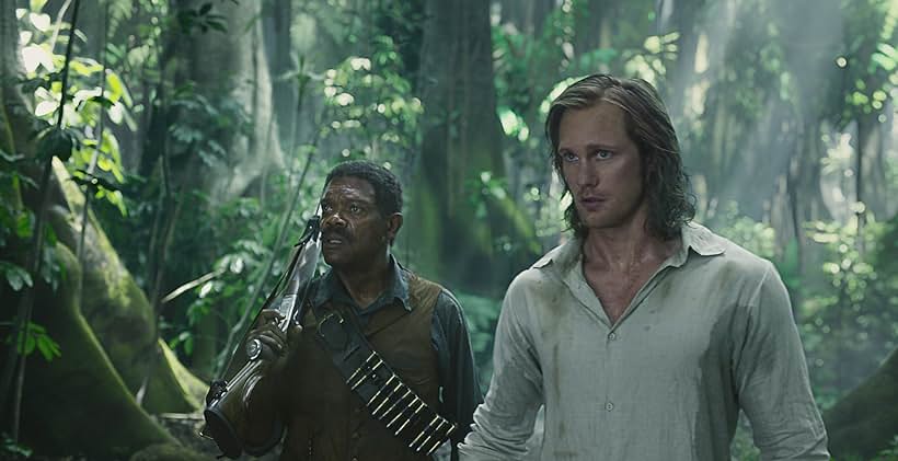 Samuel L. Jackson and Alexander Skarsgård in The Legend of Tarzan (2016)
