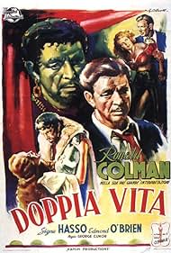 Shelley Winters, Ronald Colman, and Signe Hasso in Doppia vita (1947)